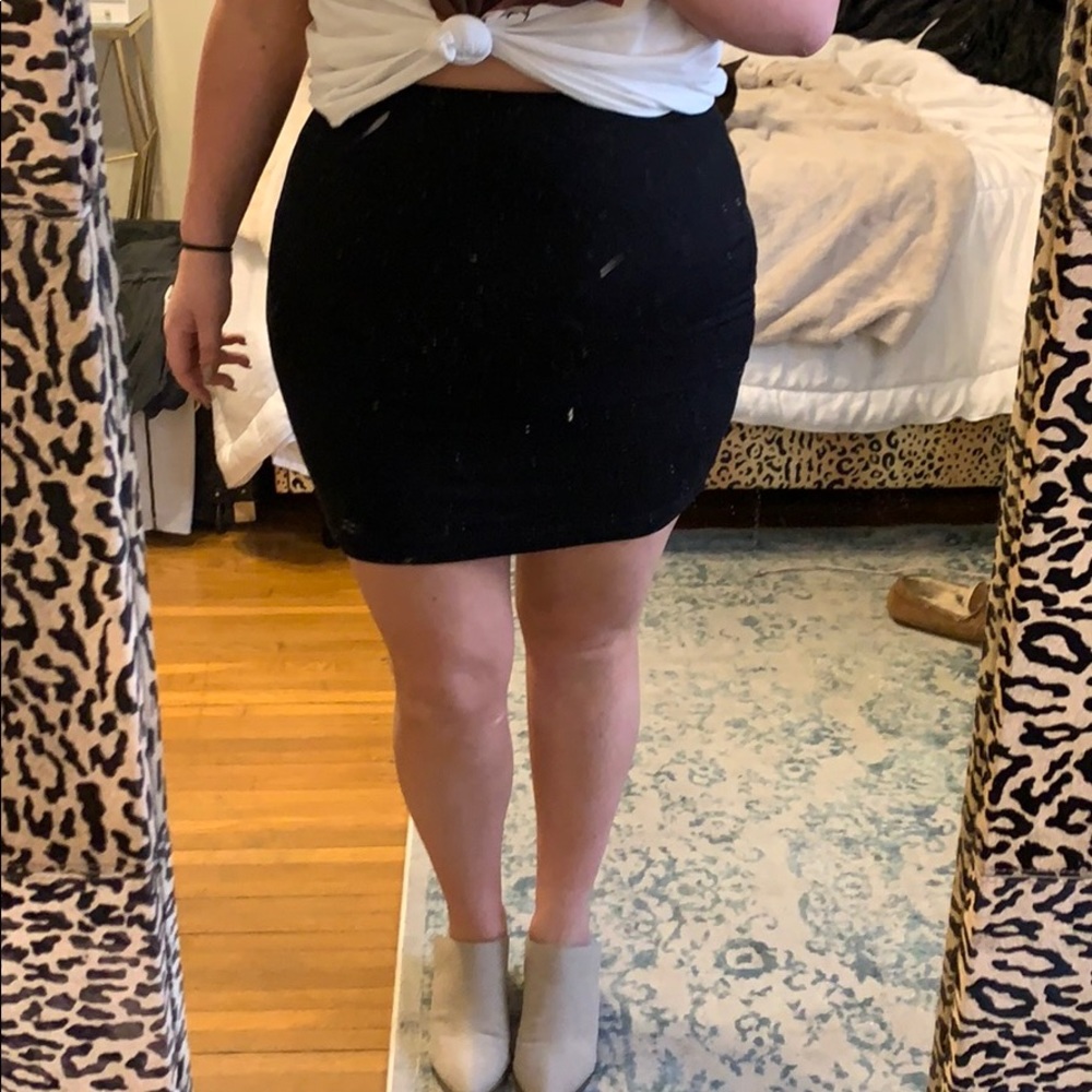 Lulus Black tube skirt